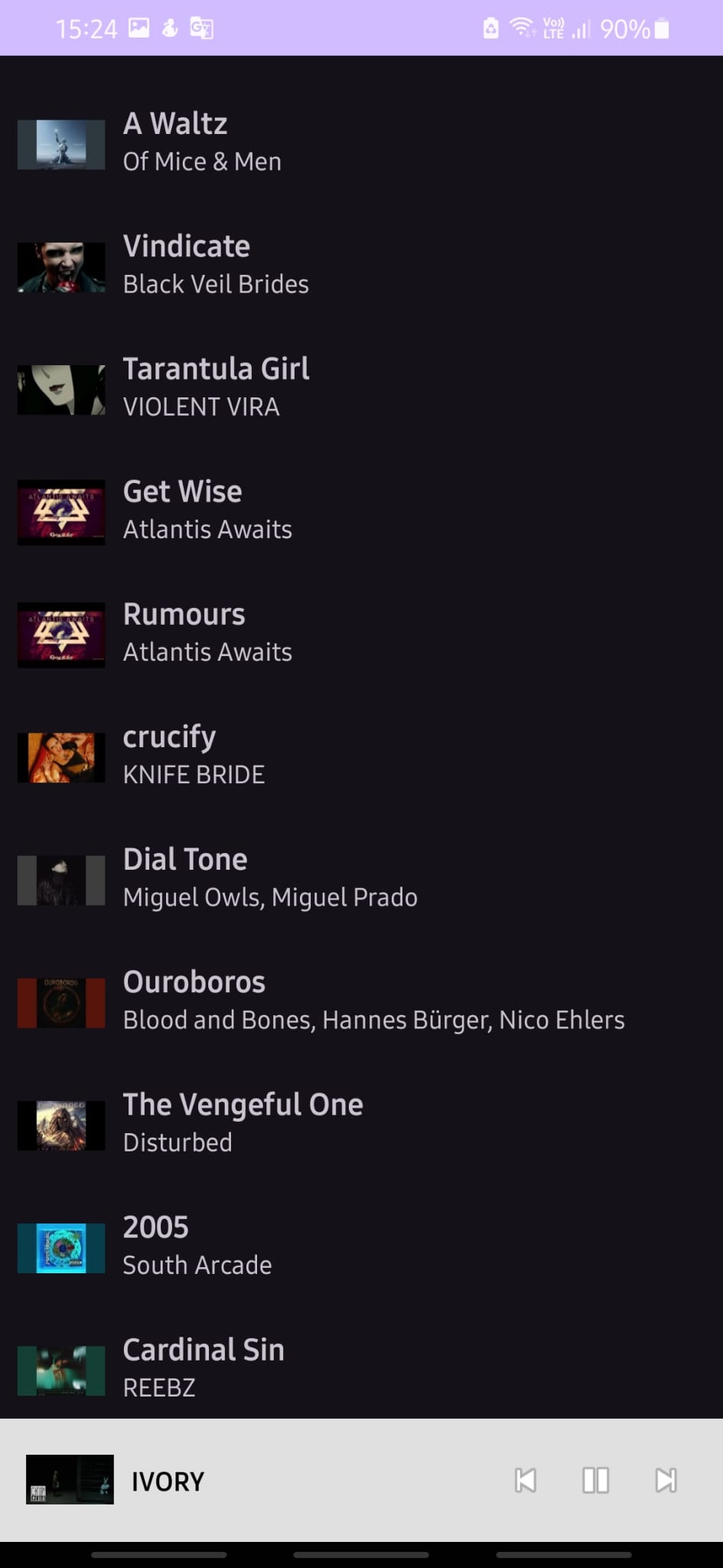 Mini Player Interface